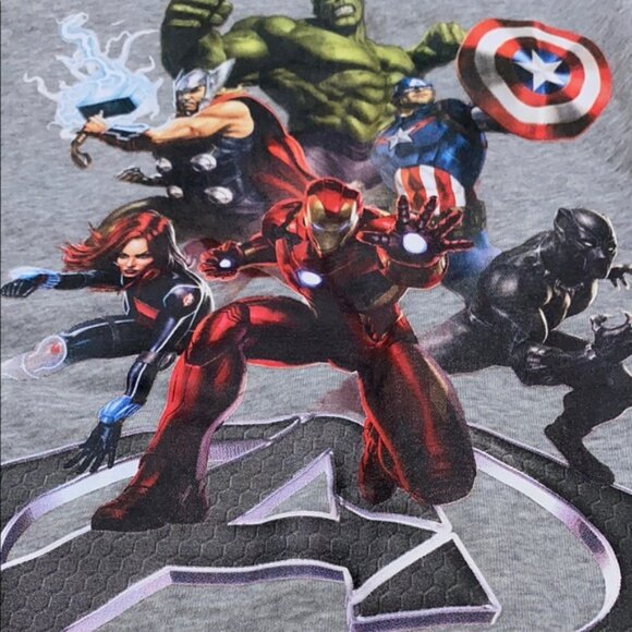 Ecko Unlimited Marvel Full Send Hoodie Sweatshirt Gray Mix Men's Size Medium - Picture 11 of 12